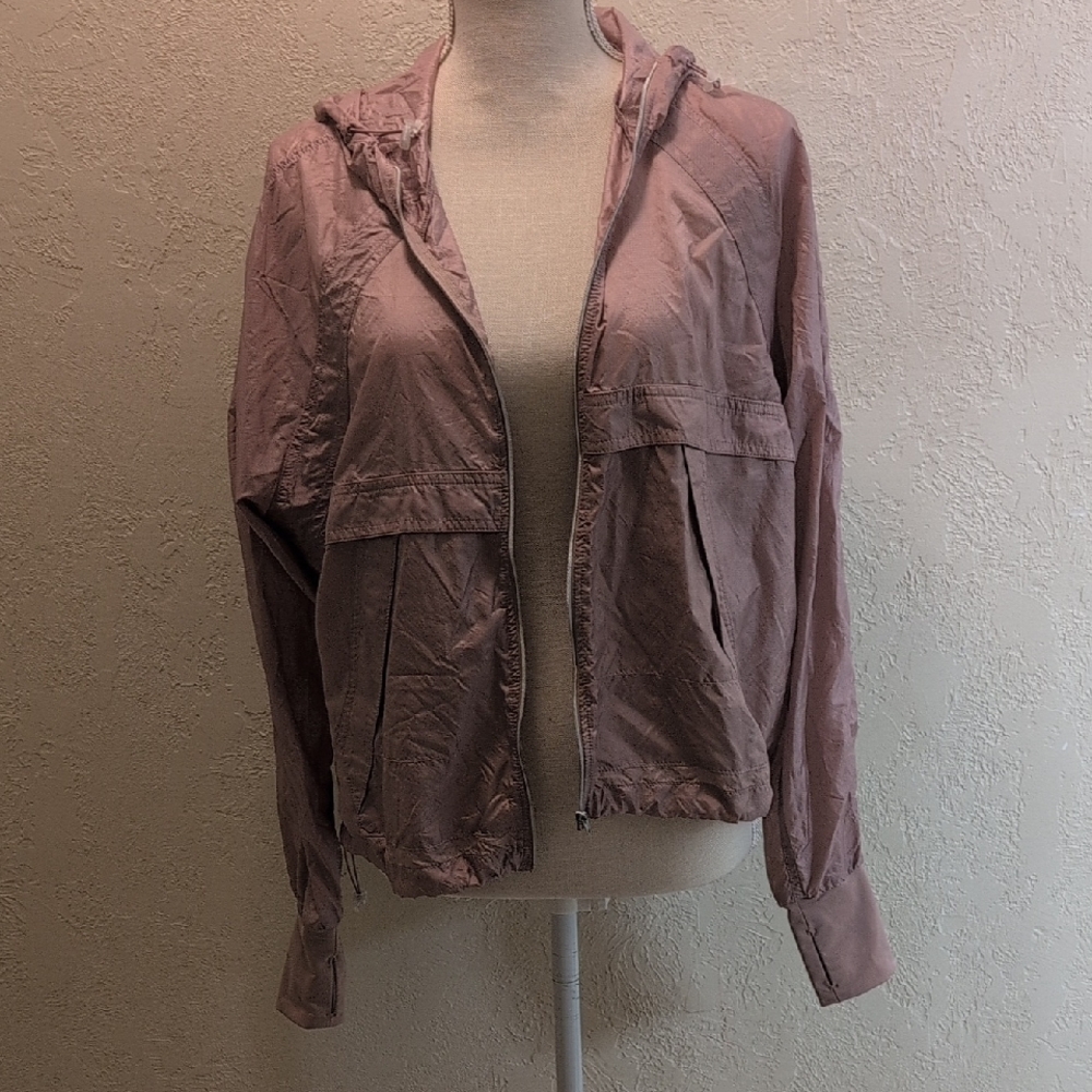 H&M Mauve Utility Jacket with Hood